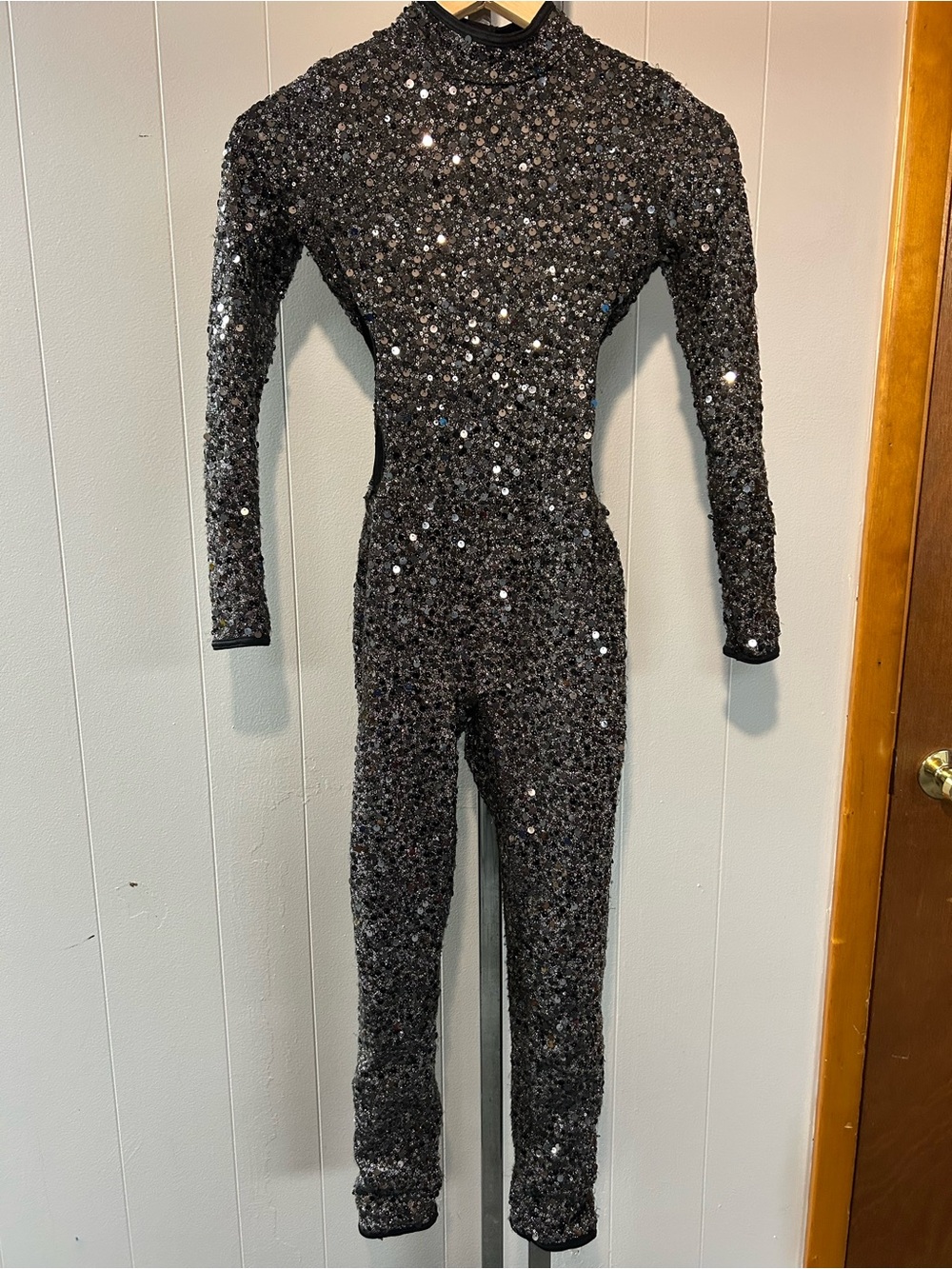 Weissman Sequin Metallic Thread Dance Unitard high performance elite collection